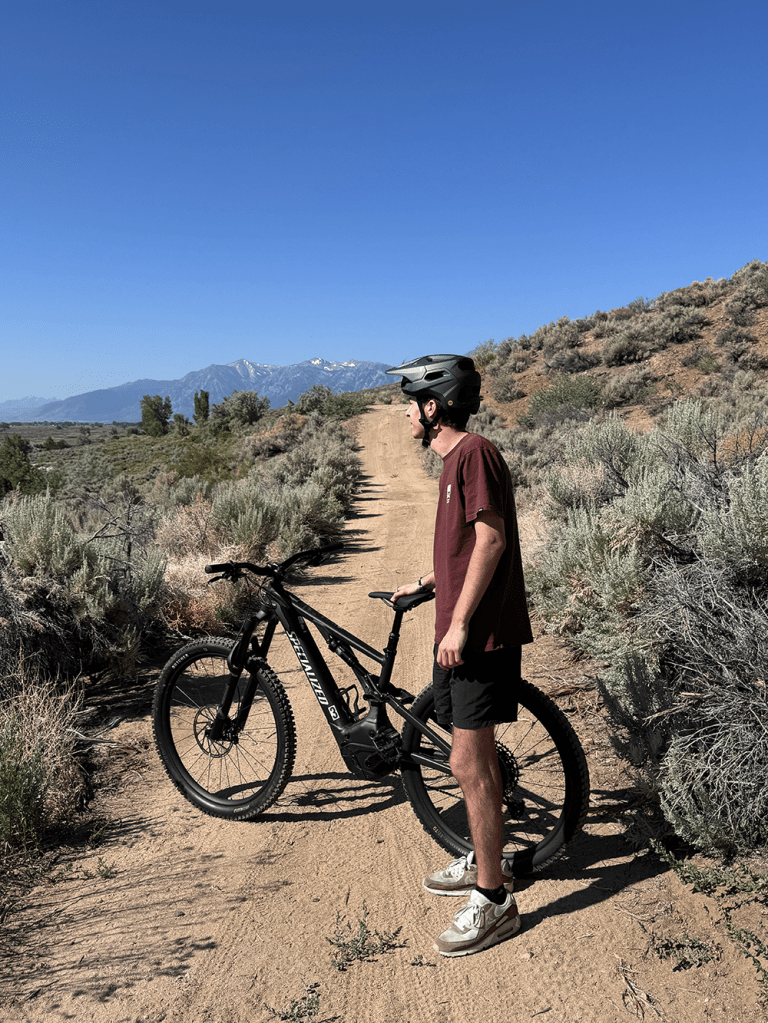 Man on e-bike