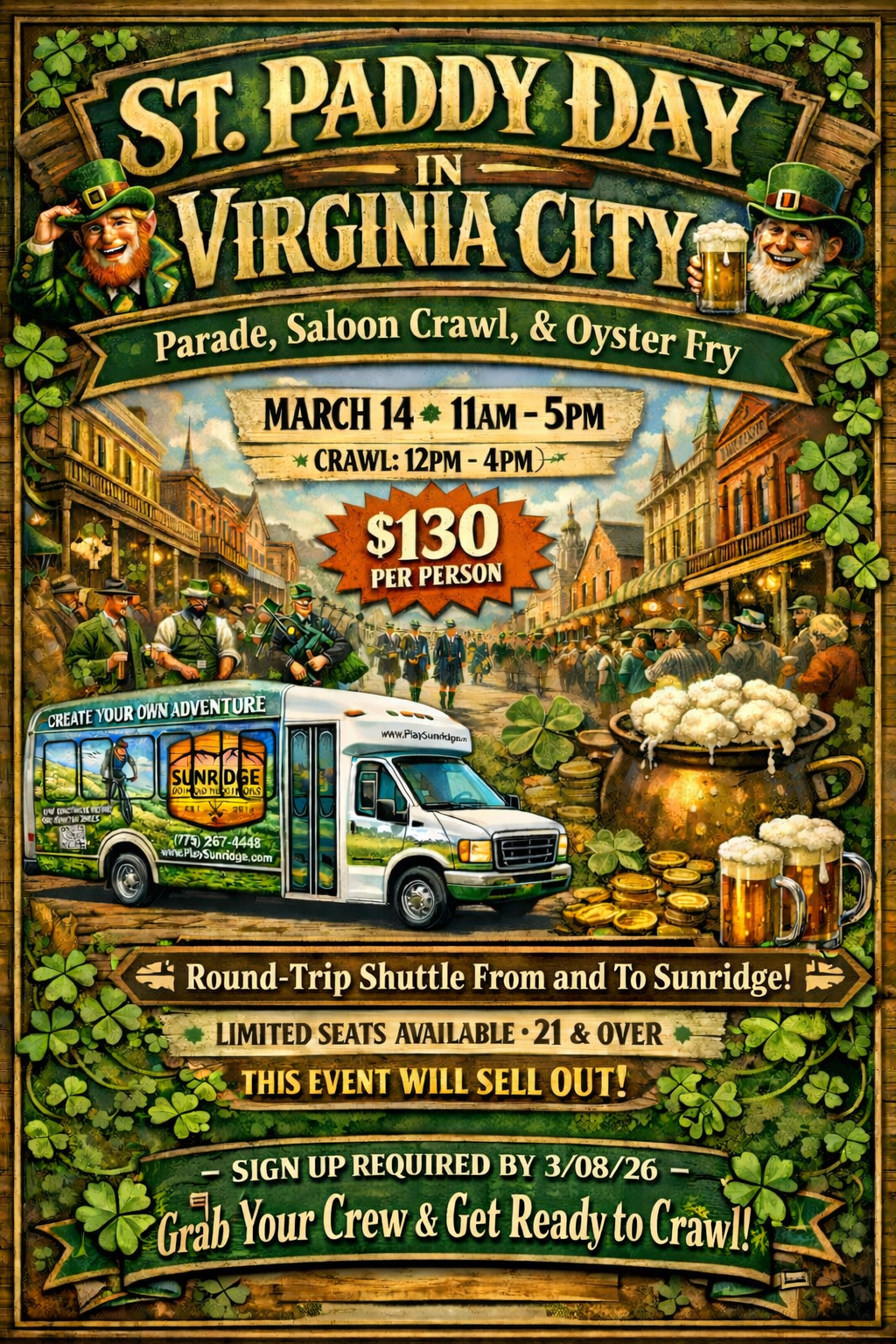 ST. PADDY DAY IN VIRGINIA CITY